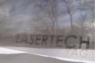 Lasermärkning på rostfritt nät